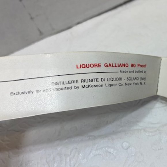 Vintage Liqueur Galliano Alcohol Drinks Cocktail Mixology Recipe Book 1969 5.5" - Picture 10 of 10